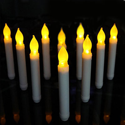 12/3/1Pcs Electronic Flameless LED Taper Candles Lights