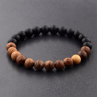 8mm New Natural Wood Beads Meditation Prayer Bracelets