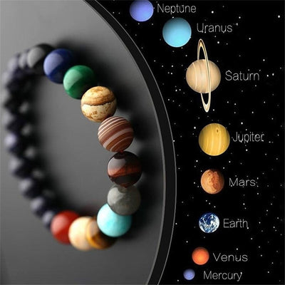 Eight Planets Bead Bracelet for Women or Men