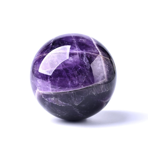 1PC Natural Dream Amethyst Polished Reiki Healing Crystal Globes