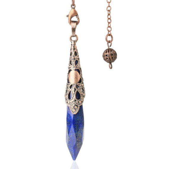 Natural Stone Shuttle Spiritual Pendulums for Dowsing Therapy Divination