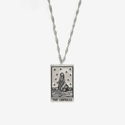 Carved Tarot Card Rings and Necklace Pendants