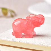 Hand Carved Gemstone 1 PC Elephant Figurine, Natural Stone, Crystal Craft Chakra Meditation, Home Decor