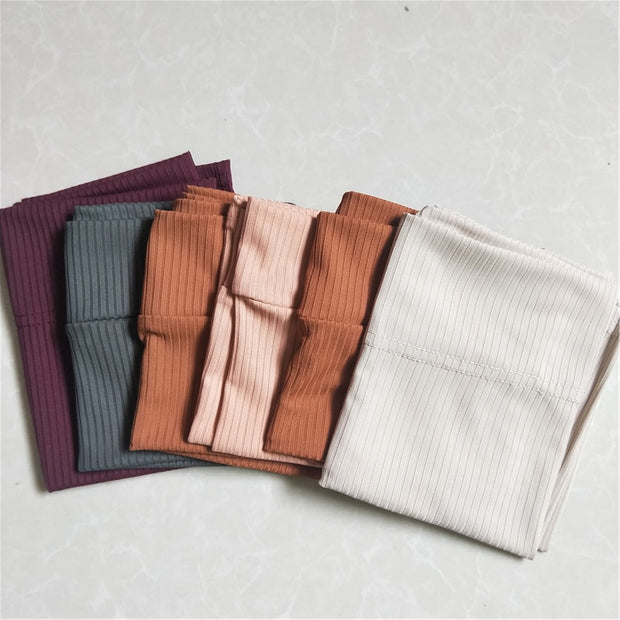 Women Ribbed Inner Underscarf Bonnet Stretch Caps