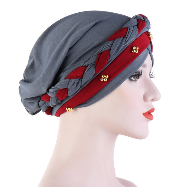 Braid & Beads Crown Protection Beanie