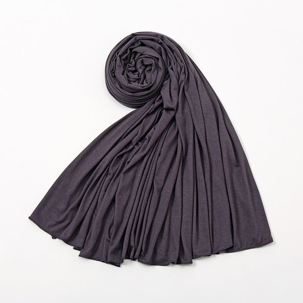 Solid Color Long Breathable Head Wrap