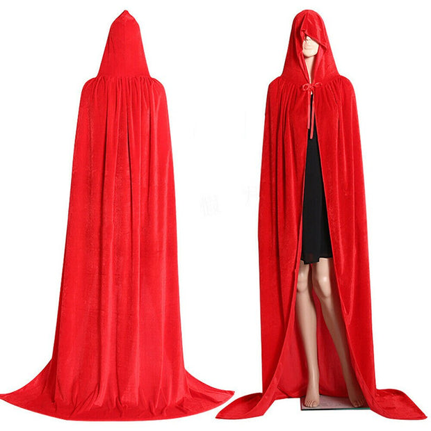 Velvet Cloak Cape Hooded