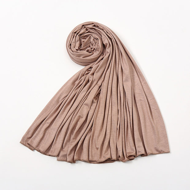 Solid Color Long Breathable Head Wrap