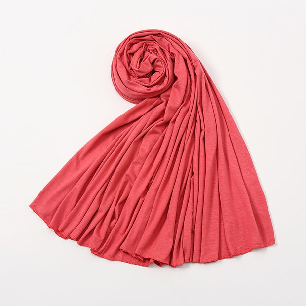 Solid Color Long Breathable Head Wrap