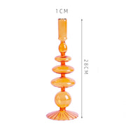 Nordic Colorful Glass Candle Holders
