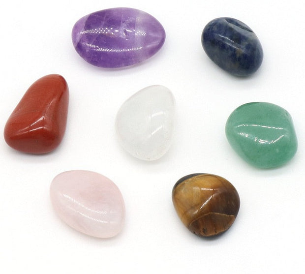 14PCS/Set Natural Stone Crystal Gemstone Chakras Healing Stone