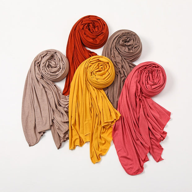 Solid Color Long Breathable Head Wrap