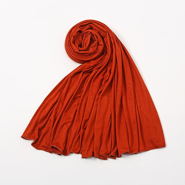 Solid Color Long Breathable Head Wrap