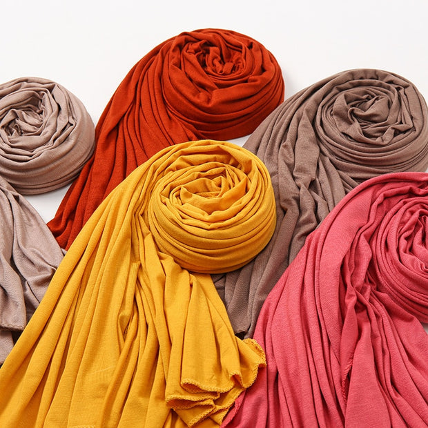 Solid Color Long Breathable Head Wrap