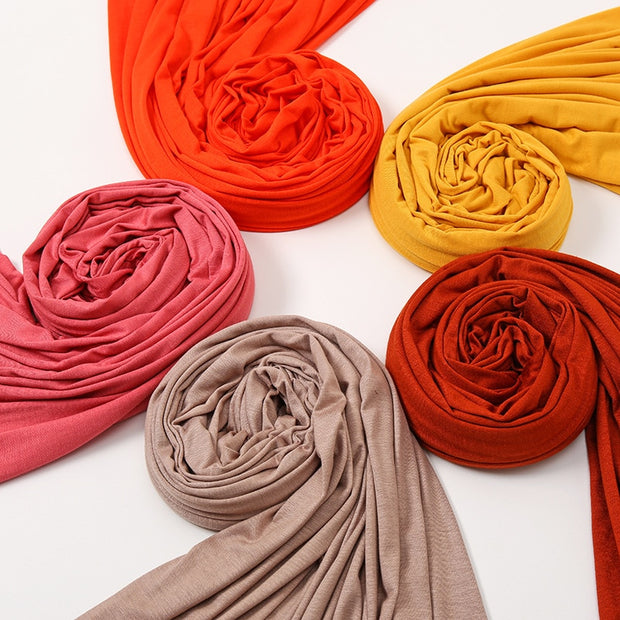 Solid Color Long Breathable Head Wrap