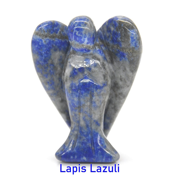 Guardian Angel Figurine Natural Healing Crystal Gem Statue
