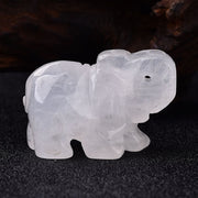 Hand Carved Gemstone 1 PC Elephant Figurine, Natural Stone, Crystal Craft Chakra Meditation, Home Decor