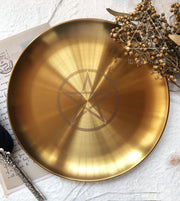 Astrology Pentagram Candlestick Table Altar Plate