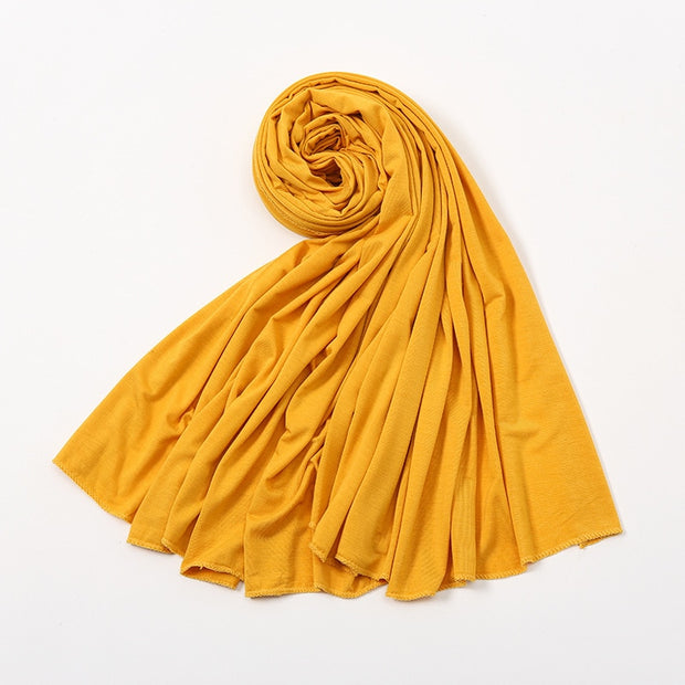 Solid Color Long Breathable Head Wrap