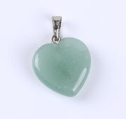 Natural Heart Crystal Pendants