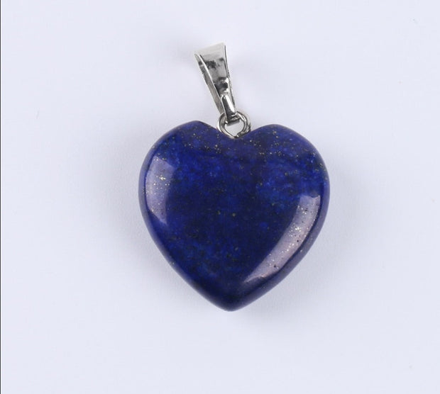Natural Heart Crystal Pendants