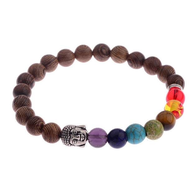 8mm New Natural Wood Beads Meditation Prayer Bracelets