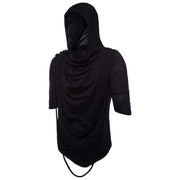 New 2025 Men's Tassel Design Gothic Style Hooded Tops for Men