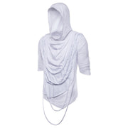 New 2025 Men's Tassel Design Gothic Style Hooded Tops for Men