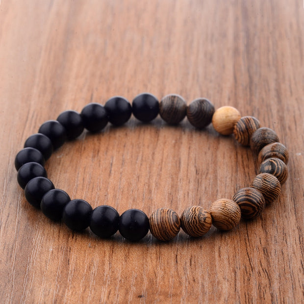 8mm New Natural Wood Beads Meditation Prayer Bracelets