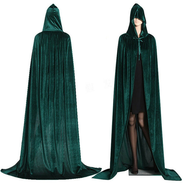 Velvet Cloak Cape Hooded