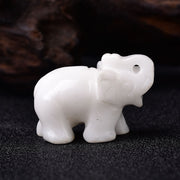 Hand Carved Gemstone 1 PC Elephant Figurine, Natural Stone, Crystal Craft Chakra Meditation, Home Decor