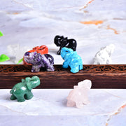 Hand Carved Gemstone 1 PC Elephant Figurine, Natural Stone, Crystal Craft Chakra Meditation, Home Decor
