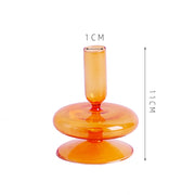 Nordic Colorful Glass Candle Holders