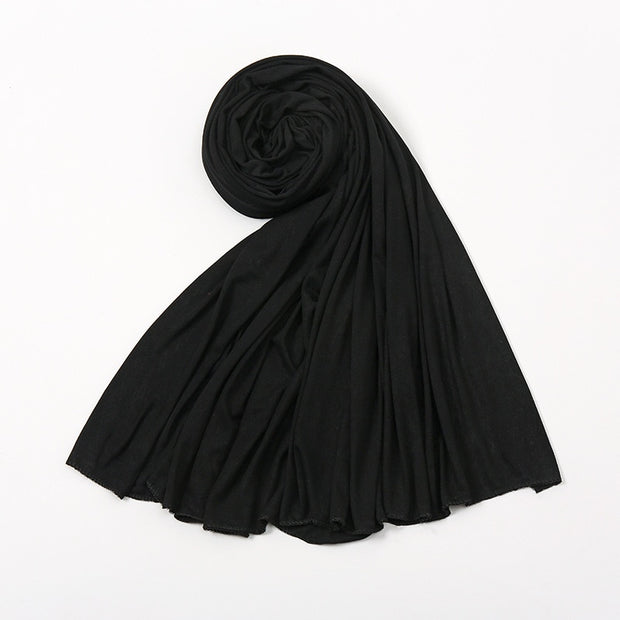 Solid Color Long Breathable Head Wrap