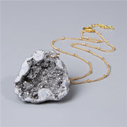 Women's Crystal Healing Energy Necklace w/Metal Chain