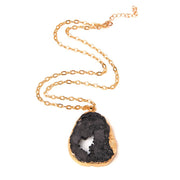 Women's Crystal Healing Energy Necklace w/Metal Chain