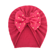 Solid Ribbed Bunny Knot Turban Hats for Baby Bonnet Newborn Toddler 0-4T Headwraps