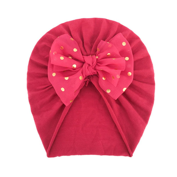Solid Ribbed Bunny Knot Turban Hats for Baby Bonnet Newborn Toddler 0-4T Headwraps