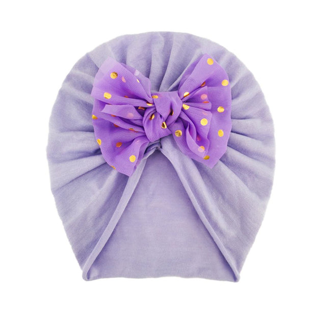 Solid Ribbed Bunny Knot Turban Hats for Baby Bonnet Newborn Toddler 0-4T Headwraps