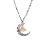 Women's Crystal Healing Energy Necklace w/Metal Chain