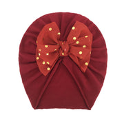 Solid Ribbed Bunny Knot Turban Hats for Baby Bonnet Newborn Toddler 0-4T Headwraps