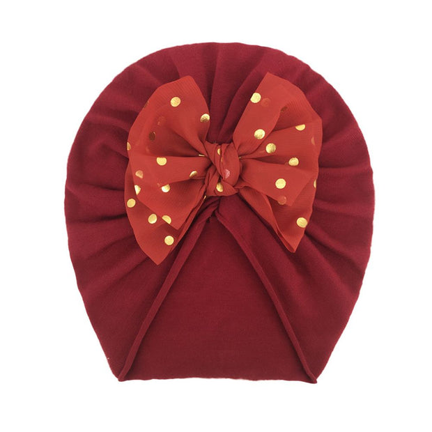 Solid Ribbed Bunny Knot Turban Hats for Baby Bonnet Newborn Toddler 0-4T Headwraps