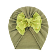 Solid Ribbed Bunny Knot Turban Hats for Baby Bonnet Newborn Toddler 0-4T Headwraps