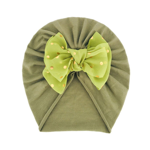 Solid Ribbed Bunny Knot Turban Hats for Baby Bonnet Newborn Toddler 0-4T Headwraps