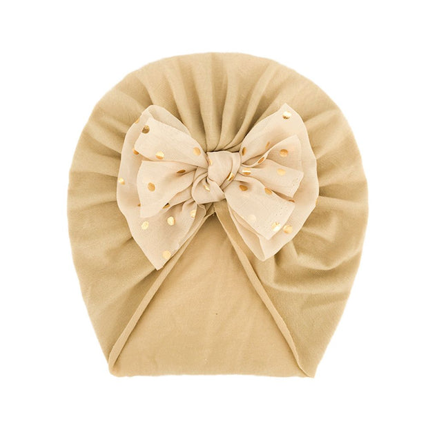 Solid Ribbed Bunny Knot Turban Hats for Baby Bonnet Newborn Toddler 0-4T Headwraps