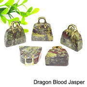 1pc Handbag Model Statue Natural Chakra Semi-precious Stone Quartz Ornament Bag Healing Reiki Figurine Crystals