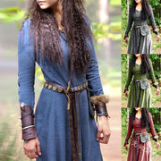 Medieval Dress Women Long Sleeve Maxi Vintage Fairy Dress