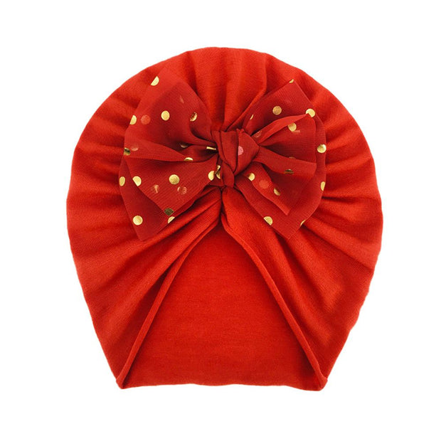 Solid Ribbed Bunny Knot Turban Hats for Baby Bonnet Newborn Toddler 0-4T Headwraps
